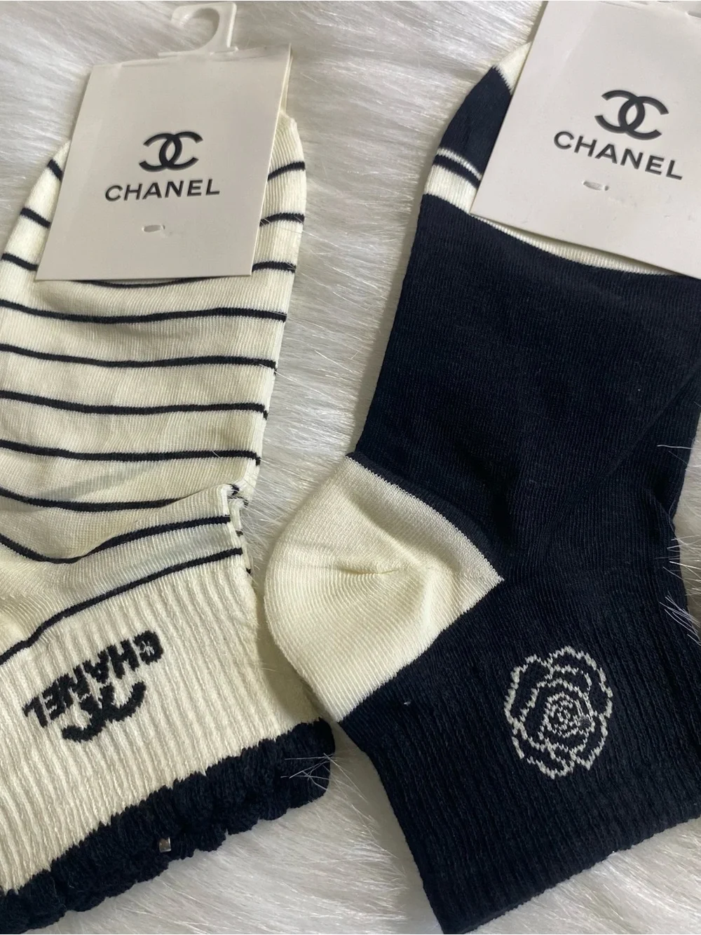 Black & White Ankle Socks - Pack of 5